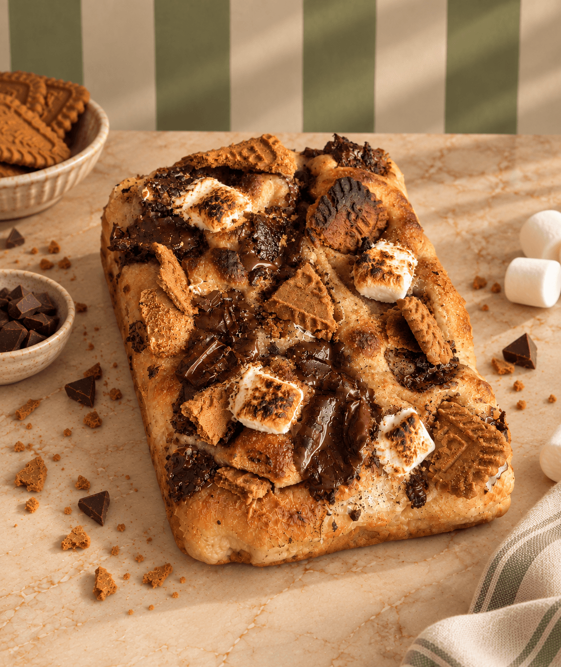 S’mores sourdough focaccia